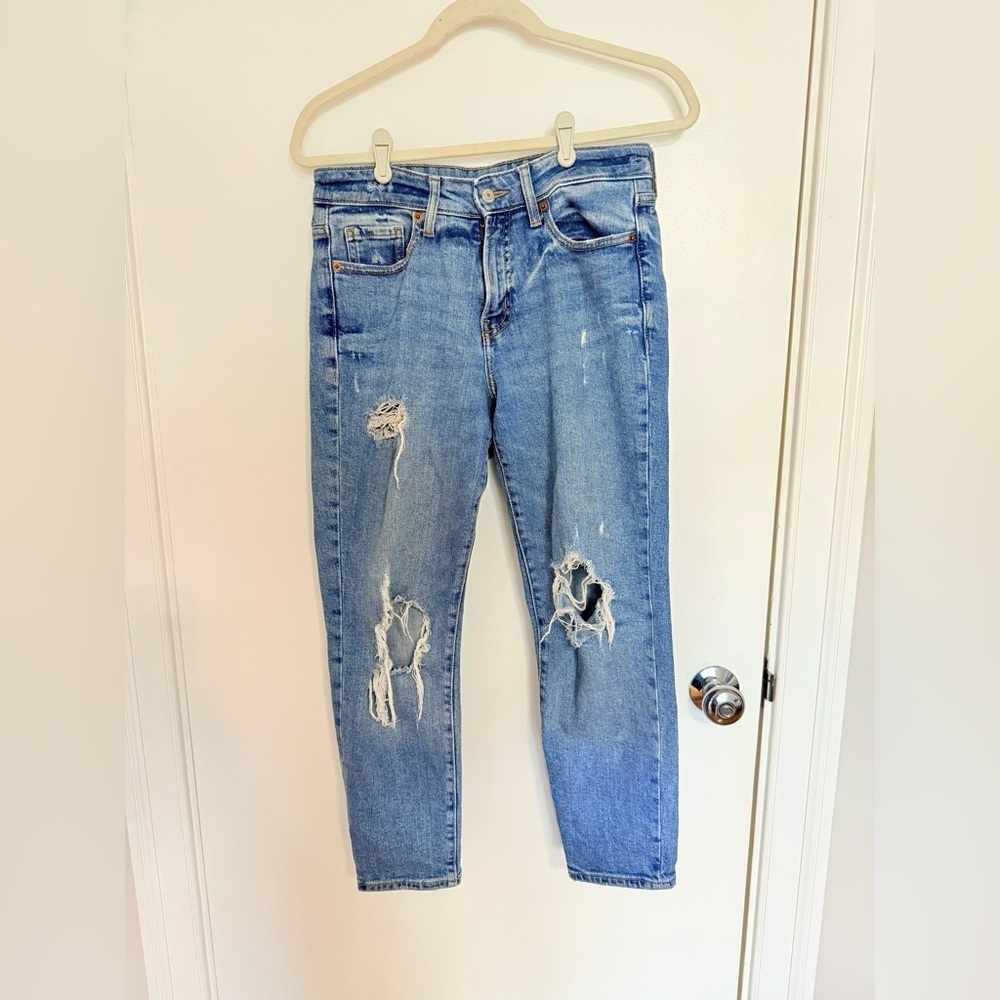 Old Navy Straight Ripped Jeans